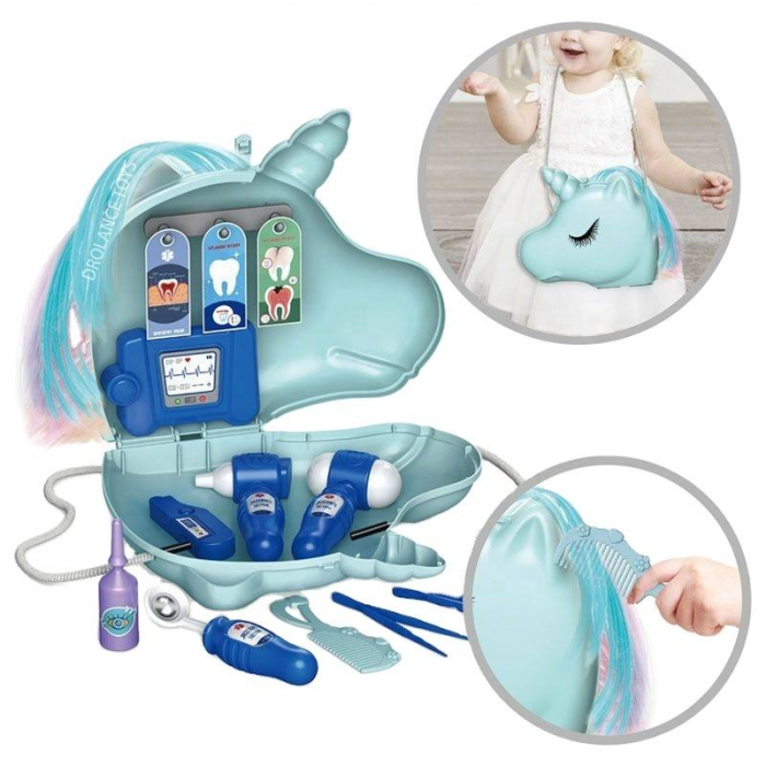 Mini trusa medicala 18 piese, in gentuta Unicorn 24x7.5x21.5 cm [8]