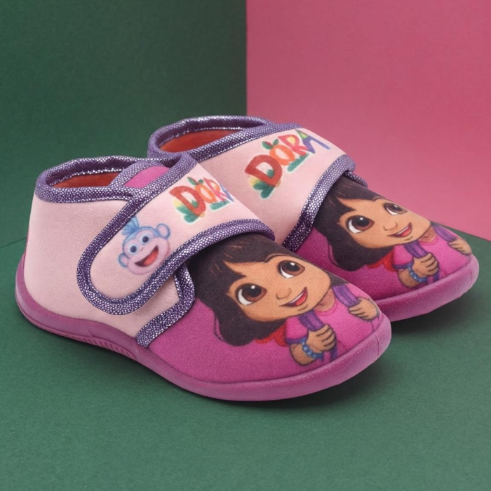 Pantofi de interior tip ghetuță cu design Dora Exploratoarea [7]