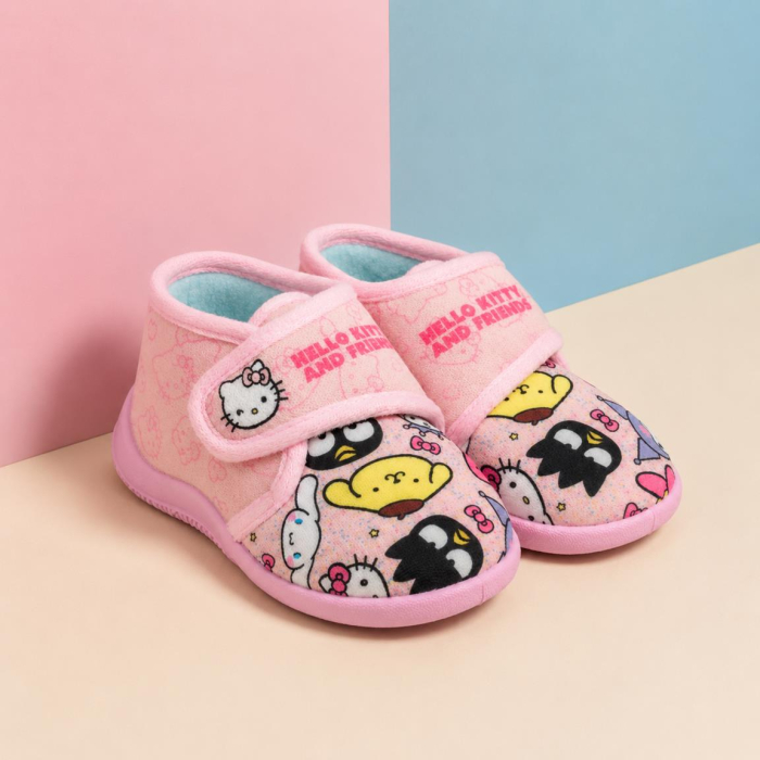Pantofi de interior tip ghetuță cu design Hello Kitty [7]