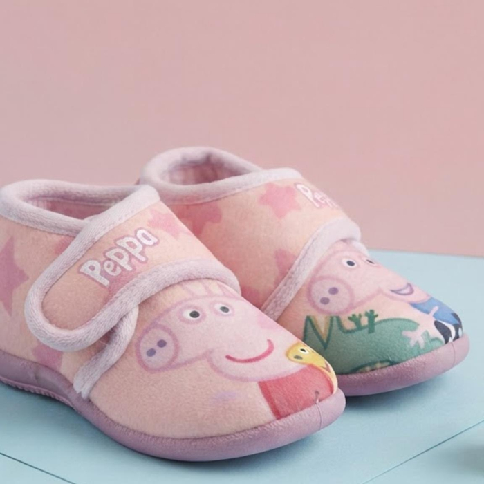 Pantofi de interior tip ghetuță cu design Peppa Pig [7]