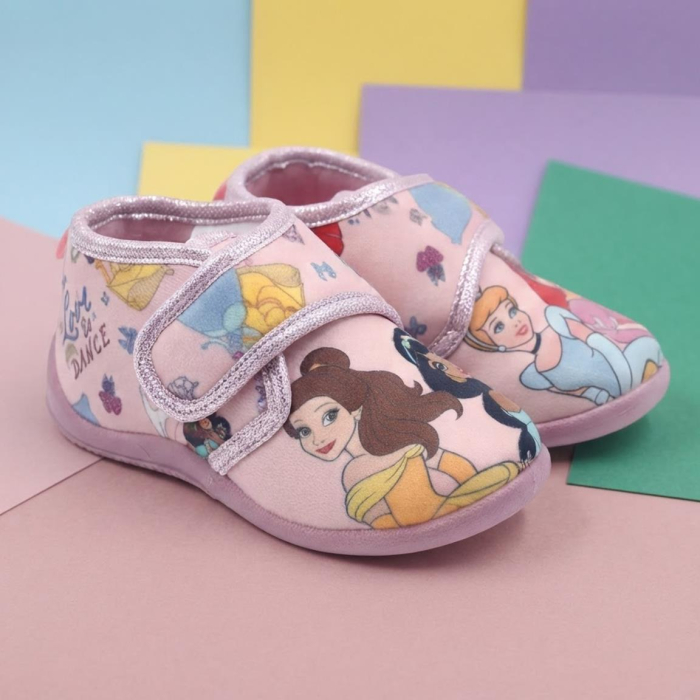 Pantofi de interior tip ghetuță cu design Prințesele Disney [6]