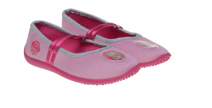 Pantofi de interior Paw Patrol Skye, cu bareta elastica, roz [4]
