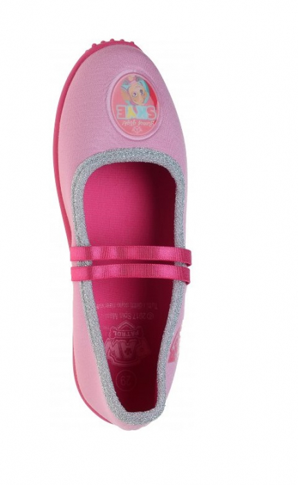 Pantofi de interior Paw Patrol Skye, cu bareta elastica, roz [5]