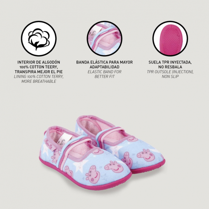 Pantofi de interior Peppa, cu bareta elastica [5]