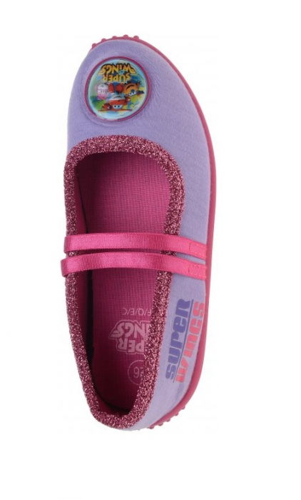 Pantofi de interior Super Wings, cu bareta elastica, [3]