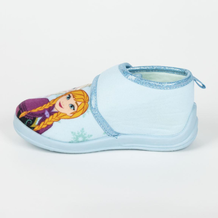 Pantofi interior cu inchidere tip arici Frozen Disney Elsa si Anna [3]