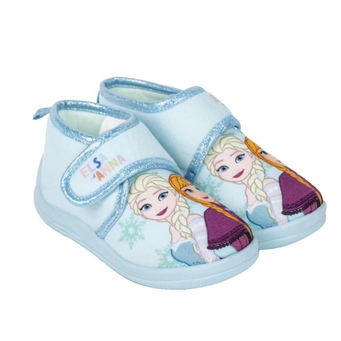 Pantofi interior cu inchidere tip arici Frozen Disney Elsa si Anna [1]
