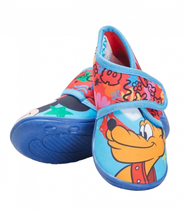 Pantofi interior cu inchidere tip arici Mickey si Pluto [4]
