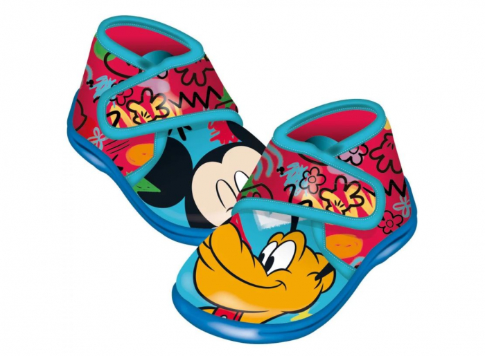 Pantofi interior cu inchidere tip arici Mickey si Pluto [6]