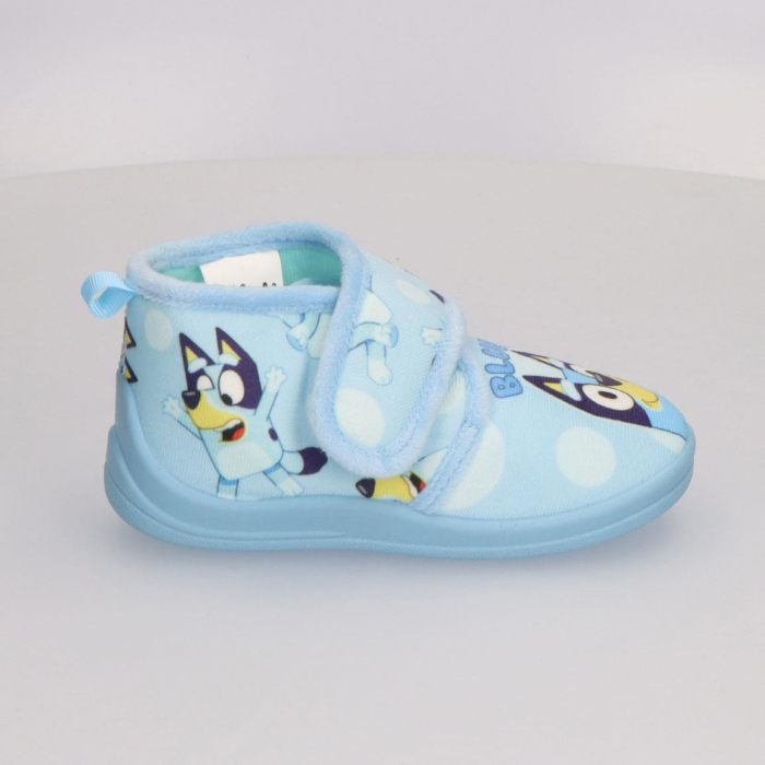 Pantofi interior cu talpa cauciuc si inchidere tip arici Bluey [2]