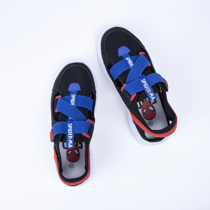 Pantofi perforati din panza Spiderman [3]