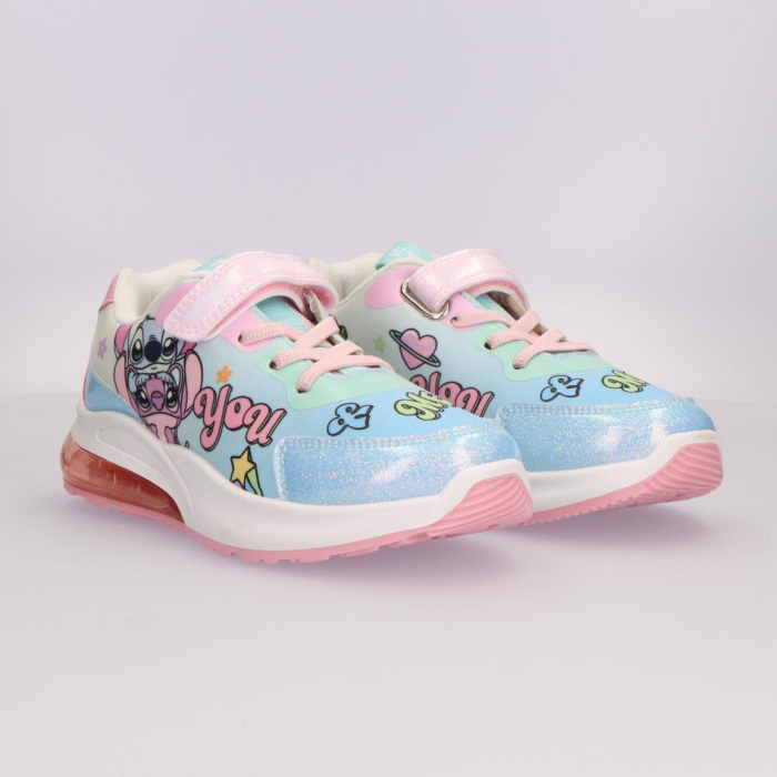 Pantofi sport cu lumini pentru fete, talpa PVC, Lilo si Stitch [6]