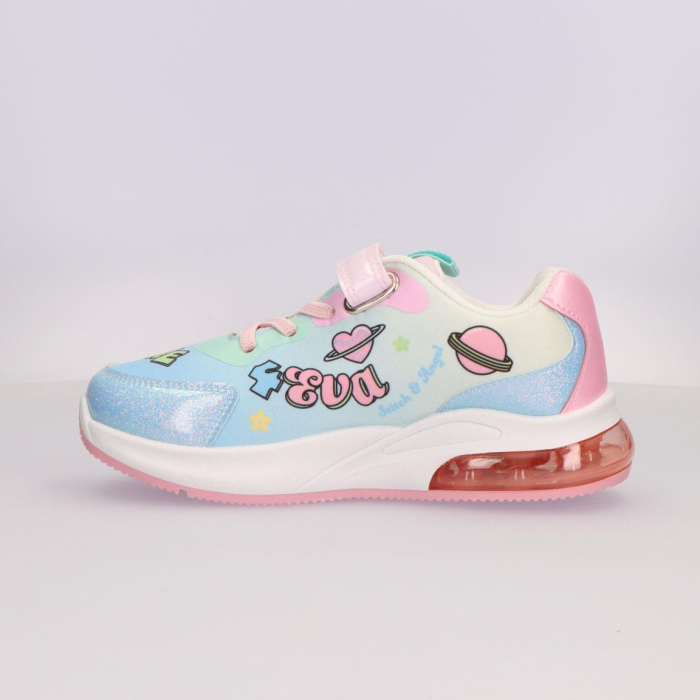 Pantofi sport cu lumini pentru fete, talpa PVC, Lilo si Stitch [2]