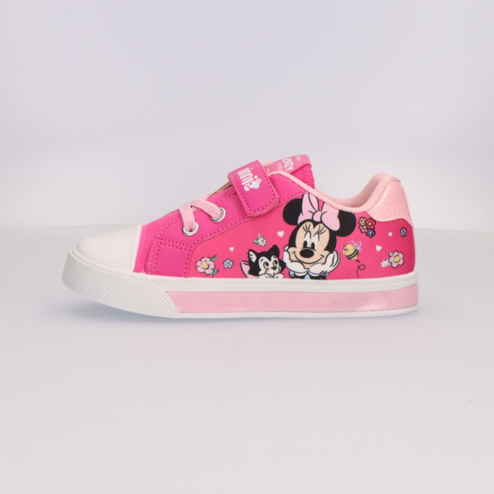 Pantofi sport cu lumini si inchidere cu arici, Minnie Mouse [4]