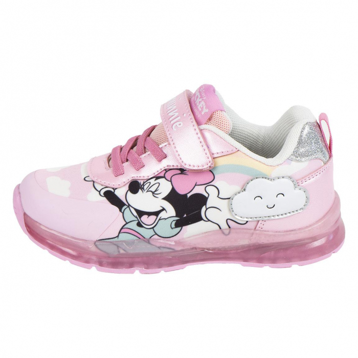 Pantofi sport cu lumini , talpa usoara TPR Minnie Mouse Disney [5]