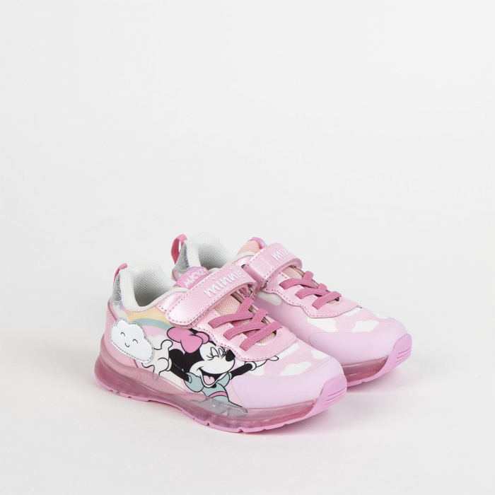Pantofi sport cu lumini , talpa usoara TPR Minnie Mouse Disney [4]