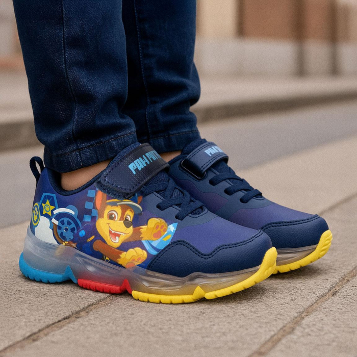 Pantofi sport cu lumini , talpa usoara TPR Paw Patrol Chase [4]