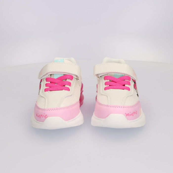 Pantofi sport cu panza si talpa cu lumini Minnie Mouse [7]