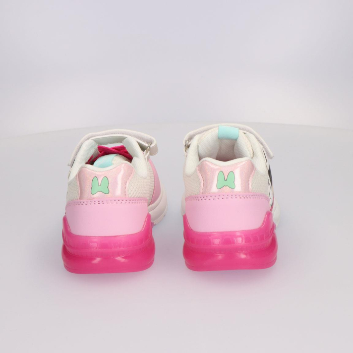 Pantofi sport cu panza si talpa cu lumini Minnie Mouse [8]