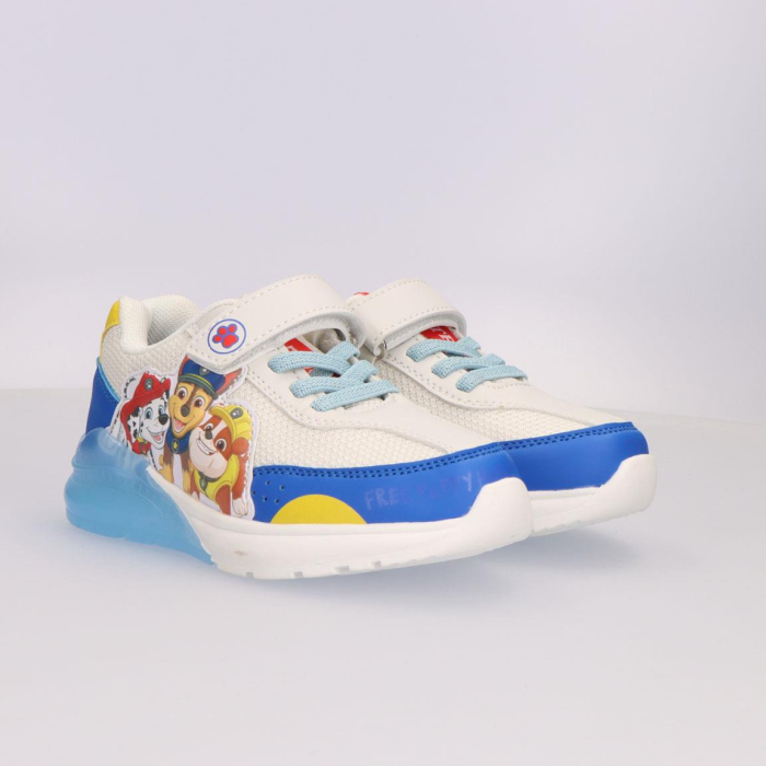 Pantofi sport cu panza si talpa TPR cu lumini Paw Patrol [6]