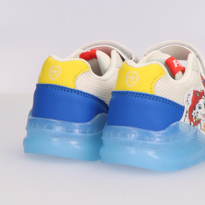 Pantofi sport cu panza si talpa TPR cu lumini Paw Patrol [5]