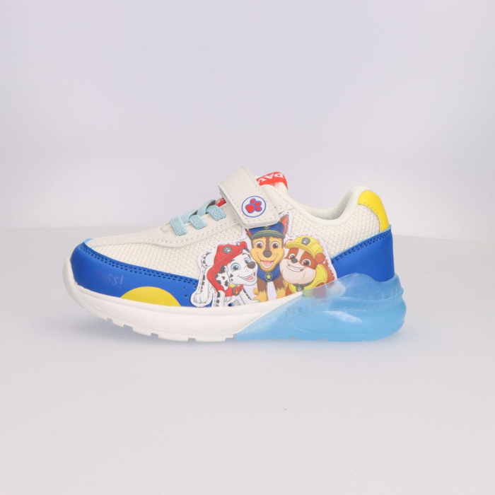 Pantofi sport cu panza si talpa TPR cu lumini Paw Patrol [4]