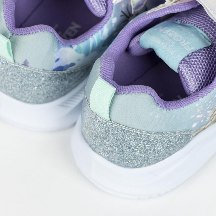 Pantofi sport cu sclipici, talpa cu usoara Frozen Disney [5]