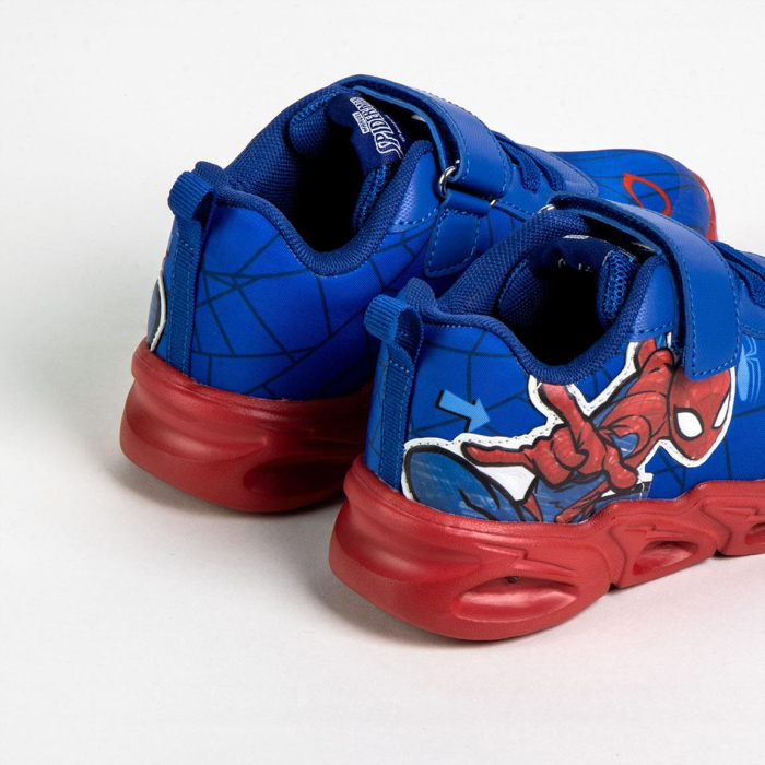 Pantofi sport cu talpa usoara EVA si lumini Spiderman the Power [4]