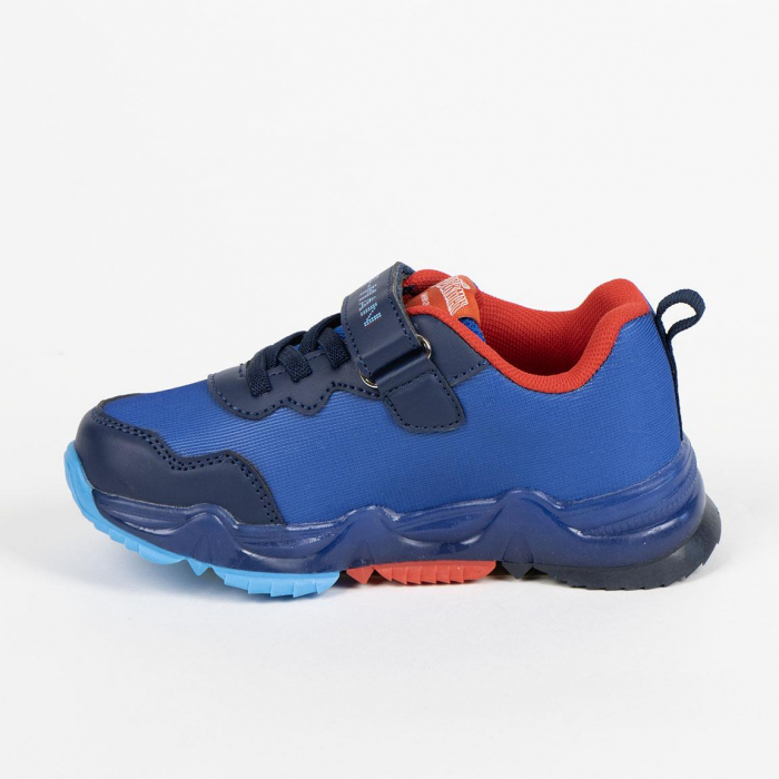 Pantofi sport cu talpa usoara TPR si lumini Spiderman [2]
