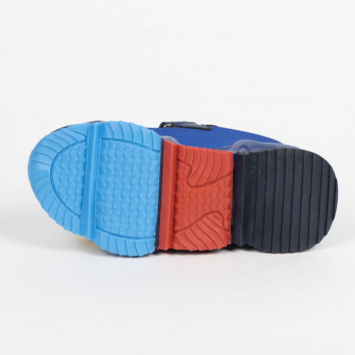 Pantofi sport cu talpa usoara TPR si lumini Spiderman [3]