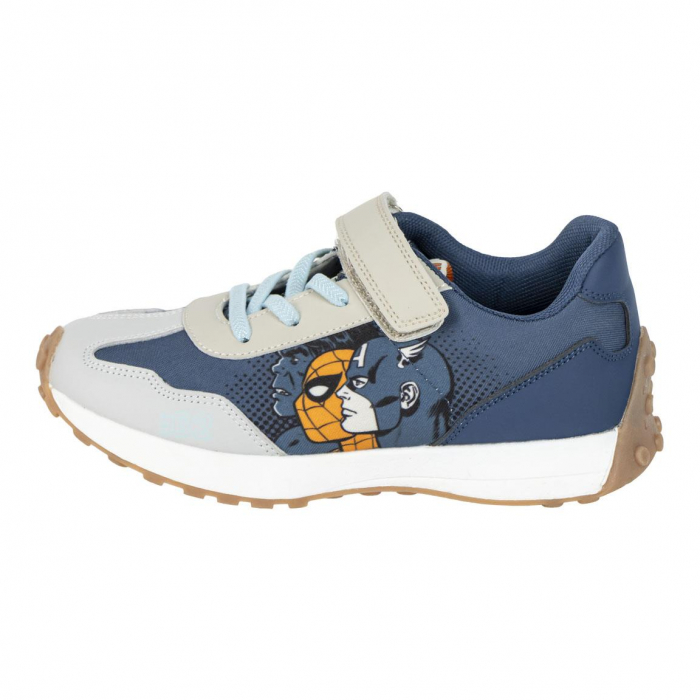 Pantofi sport, inchidere cu siret si arici, talpa TPR, Marvel [2]