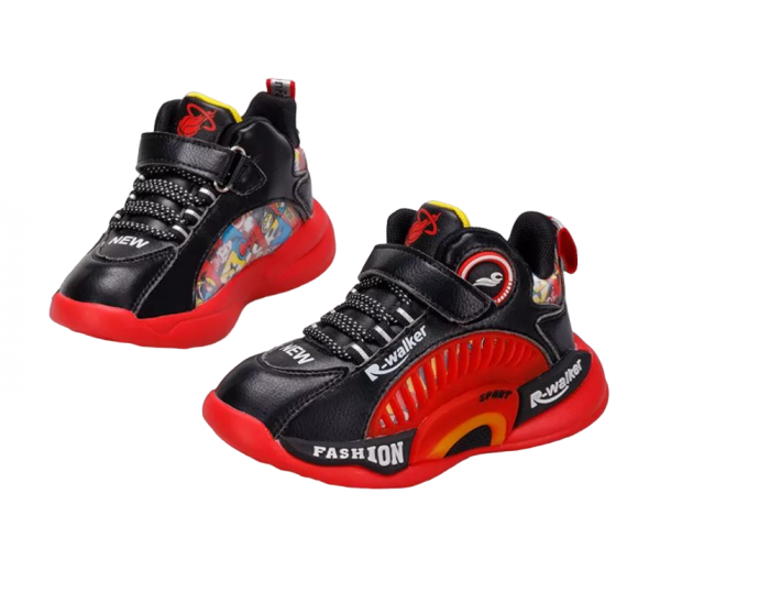 Pantofi sport Walker rosu/negru [2]