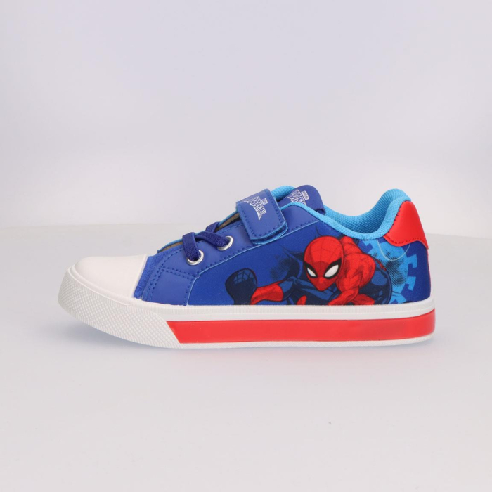 Pantofi sport cu lumini si inchidere cu arici, Spiderman [4]