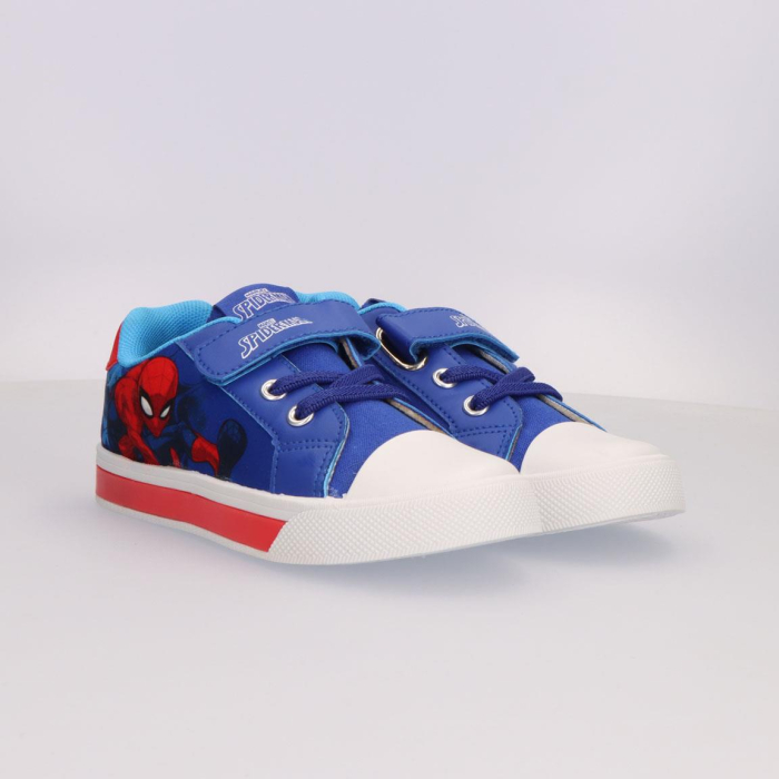 Pantofi sport cu lumini si inchidere cu arici, Spiderman [6]