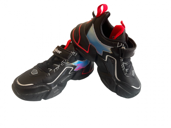 Pantofi sport pentru copii, material piele ecologica, negru, Sport [3]