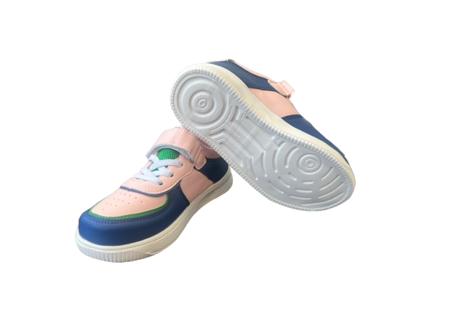 Pantofi sport pentru copii, material piele ecologica, roz/mov [4]
