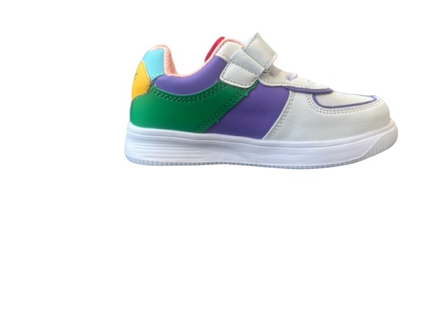 Pantofi sport pentru copii, material piele ecologica, alb, Star yellow [2]