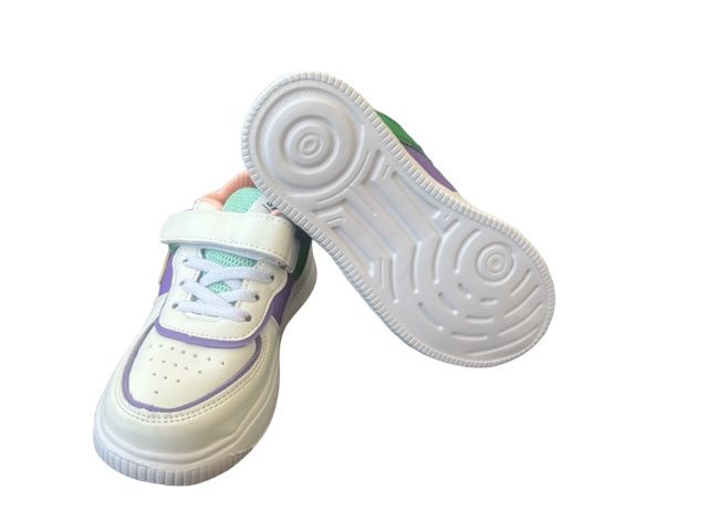 Pantofi sport pentru copii, material piele ecologica, alb, Star yellow [4]