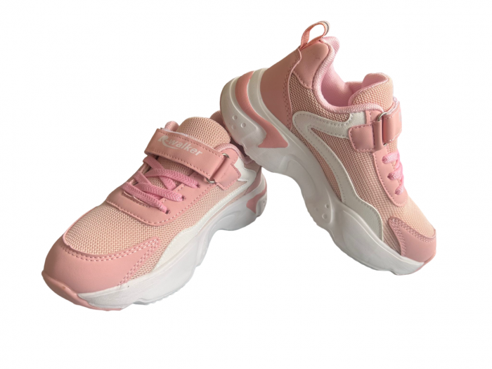 Pantofi sport pentru copii, material textil, Pink [2]