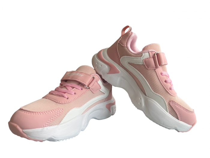 Pantofi sport pentru copii, material textil, Pink [3]