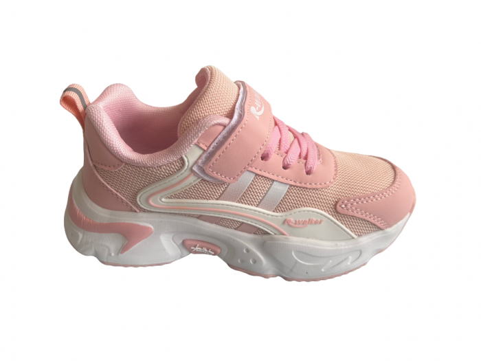 Pantofi sport pentru copii, material textil, Pink [4]