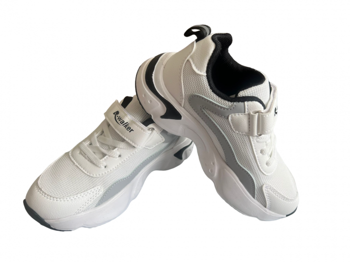 Pantofi sport pentru copii, material textil, White [4]