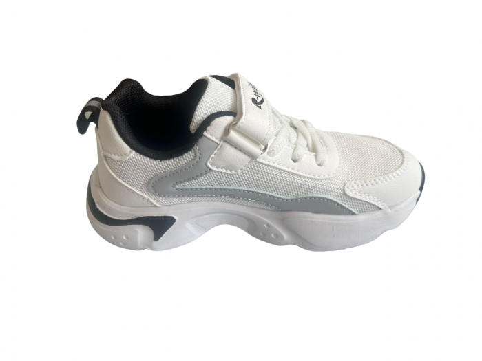 Pantofi sport pentru copii, material textil, White [2]