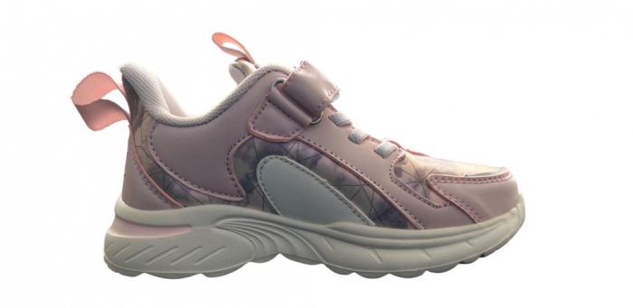 Pantofi sport pentru copii, material piele ecologica, roz, Heart [3]