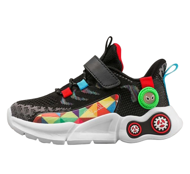 Pantofi sport pentru copii, material textil, negru [2]