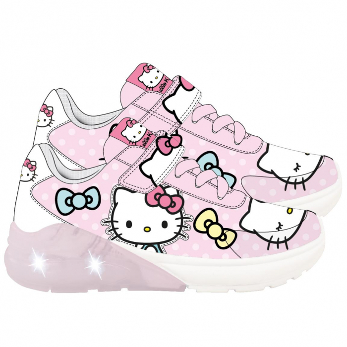 Pantofi sport talpa TPR cu lumini Hello Kitty [2]