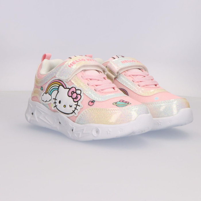 Pantofi sport, talpa usoara EVA, cu lumini Hello Kitty Curcubeu [6]