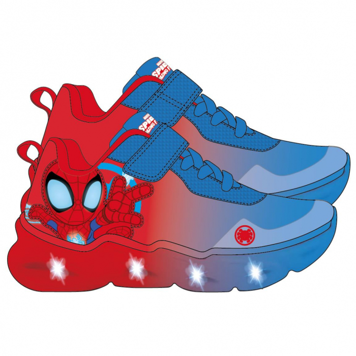 Pantofi sport, talpa usoara EVA, cu lumini Spidey [4]