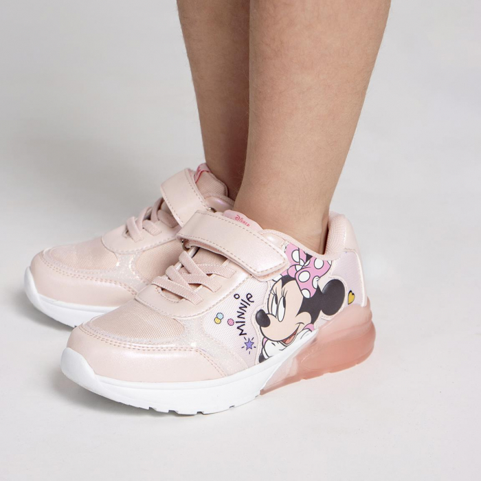 Pantofi sport, talpa usoara TPR cu LED, Minnie Mouse [4]
