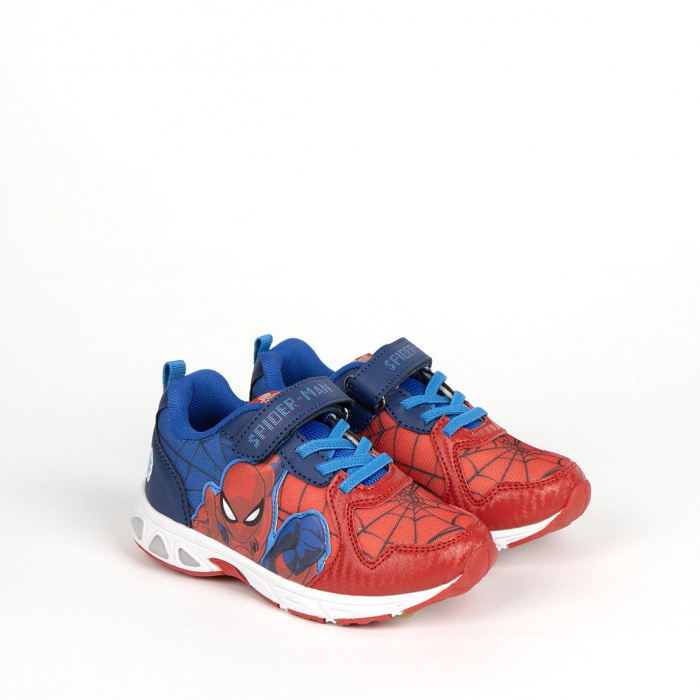 Pantofi sport, talpa usoara TPR, cu lumini Spiderman [4]